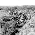 Australians prepare for an attack near Bullecourt, France, May 1917.